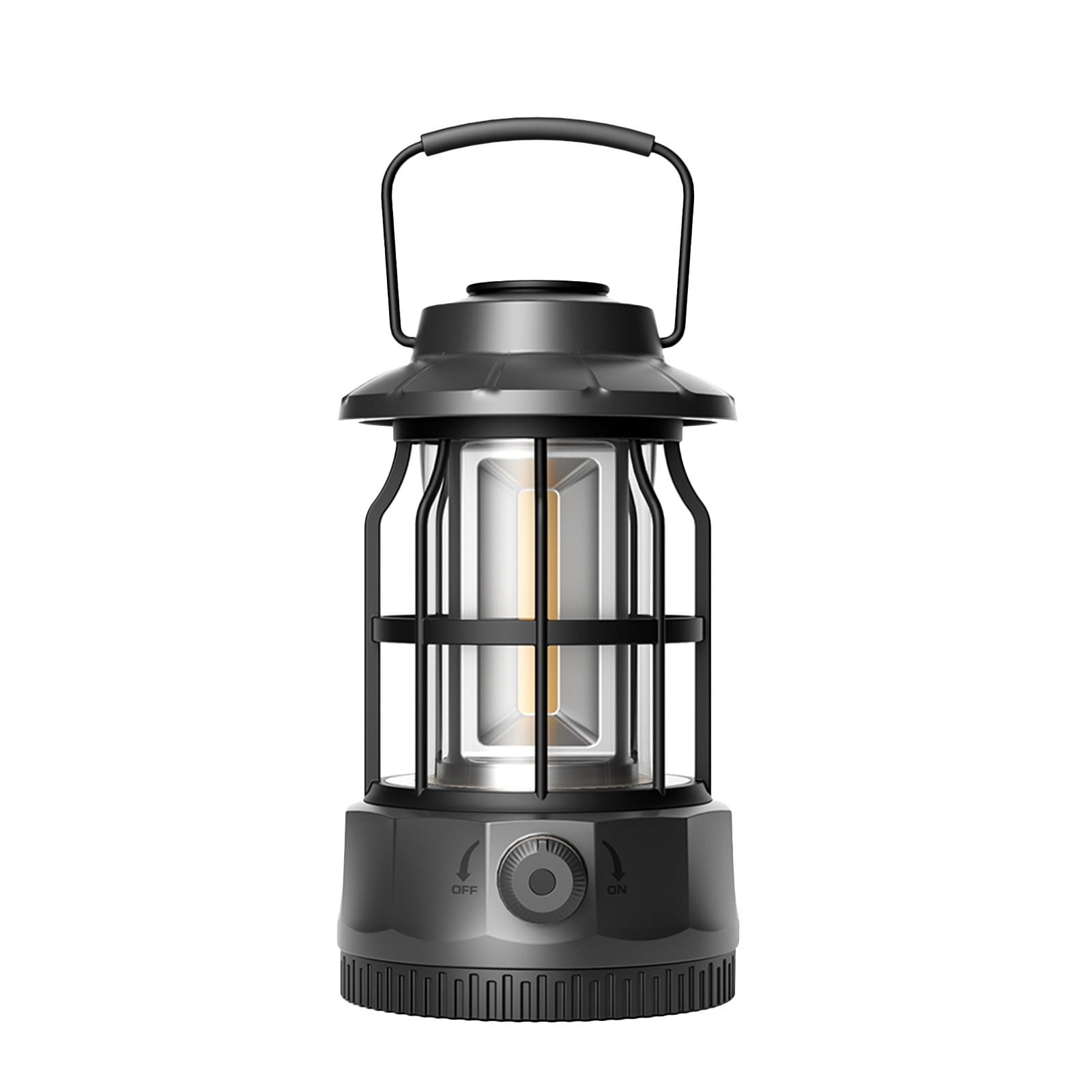 SUNLONG Camping Lantern,Portable Camping Lights,Battery Operated Lanterns  for Power Outages,Romantic Atmosphere Lamp for Party,Tents,Hiking (Black)