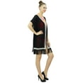 thumbnail image 3 of Bimba Women Tassel Coverup Sheer Georgette Trendy Shrug With Lace, 3 of 9