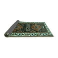 thumbnail image 2 of Ahgly Company Indoor Square Persian Turquoise Blue Traditional Area Rugs, 4' Square, 2 of 4