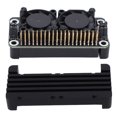 thumbnail image 2 of Para Carcasa De Disipador De Calor Raspberry Pi, Para Carcasa De Radiador RasPi Zero, Ventiladores Dobles LED RGB, Fácil Instalación Para RasPi Zero Para Placa Base Para Zero 2W ANGGREK Radiator Shell, 2 of 8