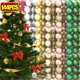 thumbnail image 2 of 144/24 piezas Mini bolas de Navidad galvanizadas Multicolor Árbol de Navidad Colgante Bola para regalos de fiesta de Año Nuevo Decoración al por mayor, 2 of 5