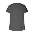 thumbnail image 6 of vigerkar Womens Tops Dressy Casual V Neck Short Sleeve Shirts Summer Loose T Shirts Trendy Tops Tunic Blouses Grey, M, 6 of 6