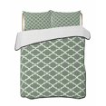 thumbnail image 2 of Quilts Twin XL Size, Sage Green Morocco Soft Comforter Bedding Set for Bed, Minimalist Boho Ethnic Abstract Motif Lightweight Quilted Bedspread with Pillow Cover(2 Pieces) for All Season, 68x98 Inch, 2 of 6