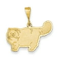thumbnail image 1 of 14K Yellow Gold Persian Cat Pendant, 1 of 2