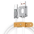 thumbnail image 1 of Cable de carga rápida de aleación de zinc de 6 A, TPE, silicona líquida, 120 W, cable de datos para teléfono, 1 of 12
