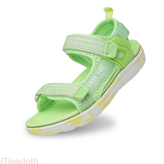 JTieacloth Children's Fashion Solid Color Open Toe Breathable Comfortable Sandals Girls Flat Sandals,Sizes 11 Little Kid(4.5-5 Years)