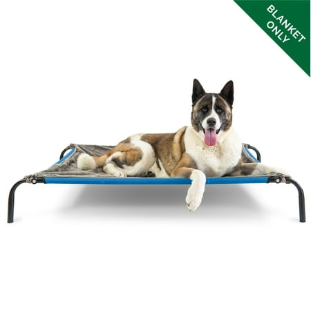 UPC: 0842229102079 | FurHaven Pet Dog Blanket | Plush Blanket for Elevated Pet Cots Silver Gray Large