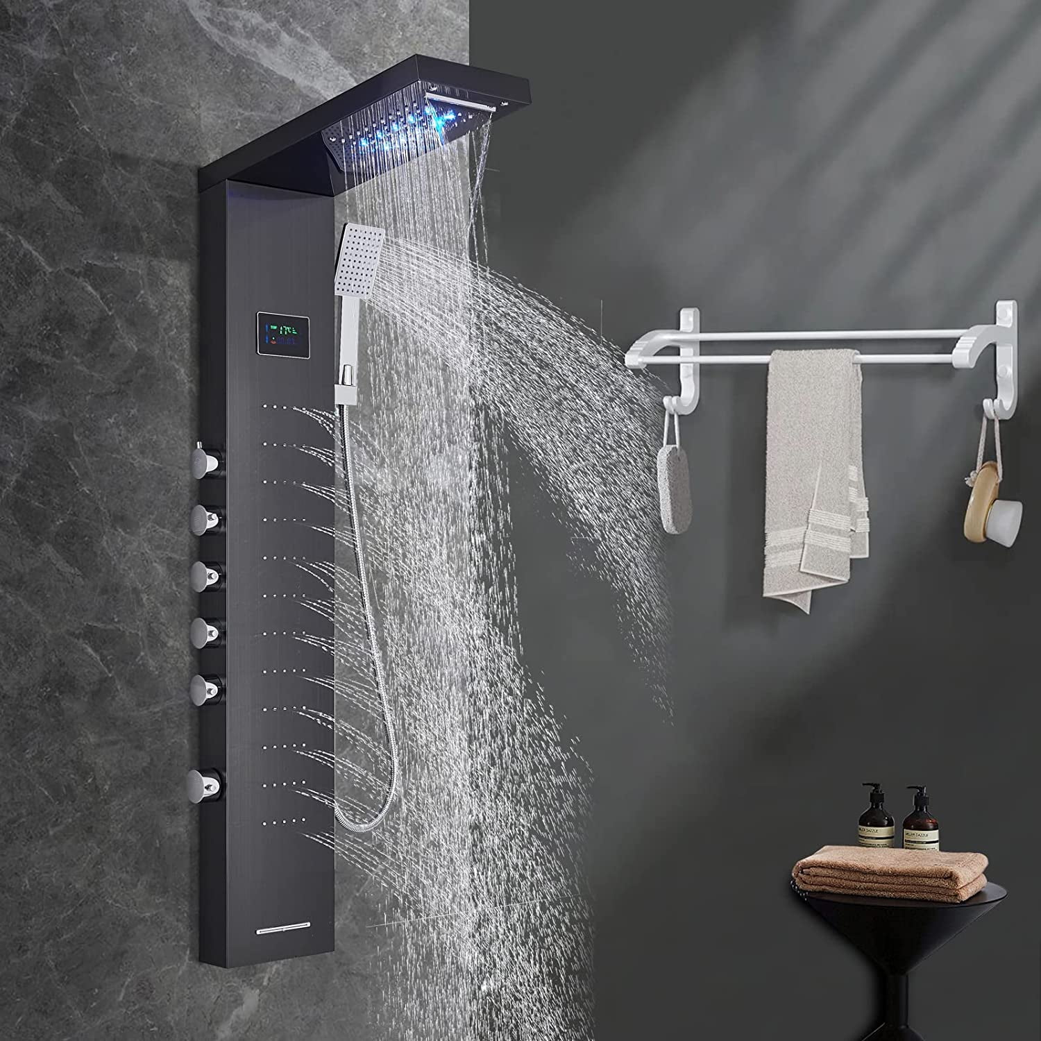 Buy Zovajonia Led Shower Panel Tower System, Hydroelectricity Display