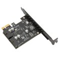thumbnail image 3 of Tarjeta PCIe USB 3.2 Gen1, 5Gbps Con 6 Condensadores Sólidos SMD, UPD720201, Soporte Para WinXP-Win7 8 10 11,, 3 of 7
