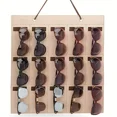 thumbnail image 2 of 1PC Nordic Wall Hook Perforation-free Creative Glasses Storage Rack (brown), 2 of 6