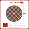 thumbnail image 2 of Defioc Mardi Gras Plaid for Christmas Tree Skirt Snowman Xmas Tree Skirt Farmhouse Christmas Decorations Tree Mat for Holiday Party Decor-30", 2 of 6