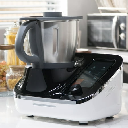 TOKIT Omni Cook Chef Robot, Smart Cooking Machine - Stand Mixer, Slow Cooker, Chopper, Juicer, Blender, Sous-Vide, Knead, Sauté, Yogurt Maker, Weigh, 10 Speed, 3000+ Free Recipes,2.2QT