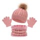 thumbnail image 1 of Bienvenido Gorro infantil bufanda guantes tres piezas, gorro para bebé de otoño e invierno, 1 of 5