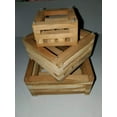 thumbnail image 3 of Jim's Orchid Supplies Teak Wood Square Orchid and Plant Baskets Set of 3. 1 Each 4, 6 and 8 Inch with 3-20 inch Hangers., 3 of 3