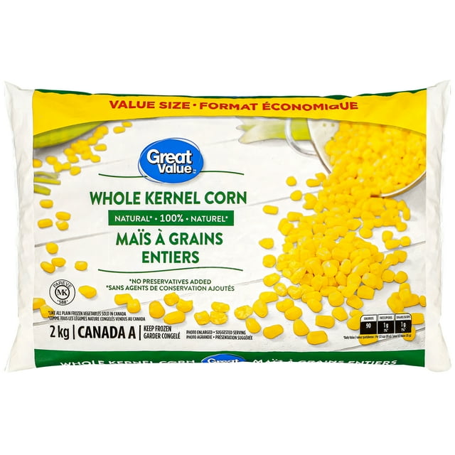 Maïs à grains entiers de Great Value 2 kg