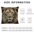 thumbnail image 5 of SHANXI  Pillow Case Cool Brown Head on Black Background Throw Pillow Case 24x24in, 5 of 5