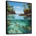 thumbnail image 2 of Designart "Dominican Caribbean Dream I" Nautical & Beach Floater Framed Canvas Print, 2 of 7