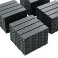 thumbnail image 6 of 44PCS Plastic Interlocking Deck Tiles,Patio Deck Tiles,12"x12" Square Waterproof Outdoor, 6 of 6