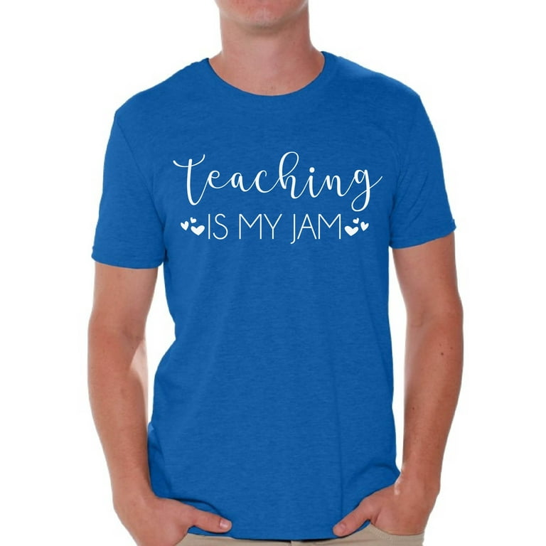 Back to School Teacher Shirts for Mens Teaching is My Jam White T Shirt Men School Theme Clothing Mens T-Shirt Funny School Teacher T Shirts - Back to School Teacher Shirts for Mens Teaching is My Jam White T Shirt Men School Theme Clothing Mens T-Shirt Funny School Teacher T Shirts -