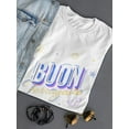 thumbnail image 3 of Buon Ferragosto Beach Objects T-Shirt Women -Image by Shutterstock, Female x-Large, 3 of 4