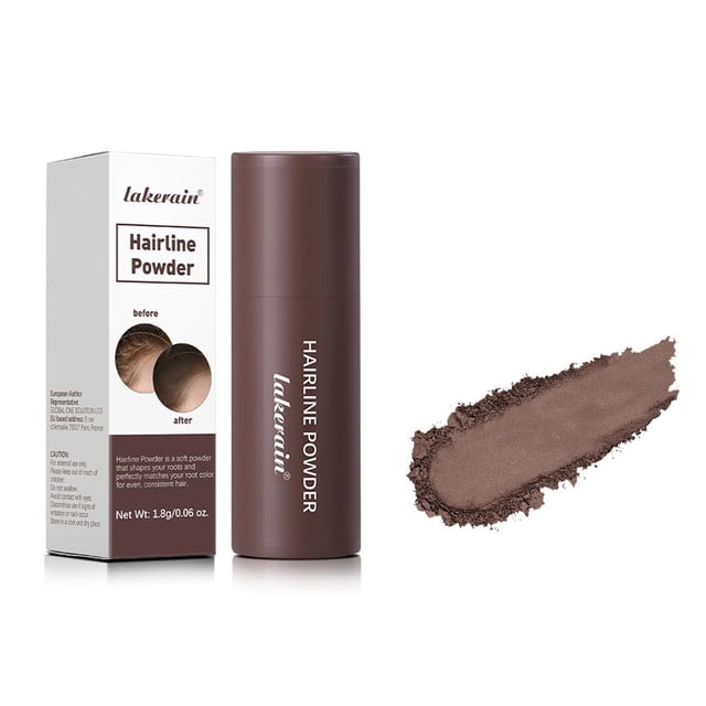 Waterproof Hairline Shadow Powder Stick for Root Touch-Up & Thinning Hair - Unisex, Natural Cover-Up & Edge Control