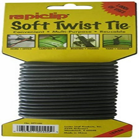 - Luster Leaf STT100 Soft Twist Tie, Black