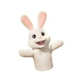 thumbnail image 2 of Soft White Bunny Hand Puppet with Active Mouth, Ventriloquist Performance Doll for Interactive Play, Easter Decoration, Family Bonding Activity (14x10x4in), 2 of 7