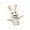White, variant on Tootee Adorable Bunny Hand Puppet Toy with Active Mouth and Ventriloquist, Soft Plush Toys Language Kindergarten Performance Prop