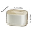 thumbnail image 3 of 1pc Desktop Trash Can, Tiny Plastic Trash Bin for Home Office Desk Dormitory, Compact Waste Basket for Paper Scraps Peel, Sturdy Easy Clean, 6" x 8", 3 of 6
