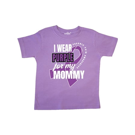 

Inktastic Chronic Pain I Wear Purple For My Mommy Gift Toddler Boy or Toddler Girl T-Shirt