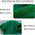 thumbnail image 4 of GYTY Dog Clothes Winter Fleece Pullover Cozy Warm Apparel with Plush Toy for Small Medium Large Dogs Cats Puppies Kittens (Medium,Green), 4 of 6