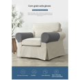thumbnail image 3 of Fundas elásticas para reposabrazos de sillas y sofás, color turquesa, antideslizantes, protectores de muebles, lavables, para sillones reclinables(Verde oscuro)(Un par), 3 of 5