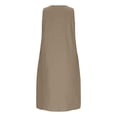 thumbnail image 2 of Uootdi Robes Décontractées pour Femmes Sans Manches Col Rond Poches Latérales Coupe Ample Décontractée Quotidienne Été Sorties Robe Droite Vêtement Cadeau, 2 of 6