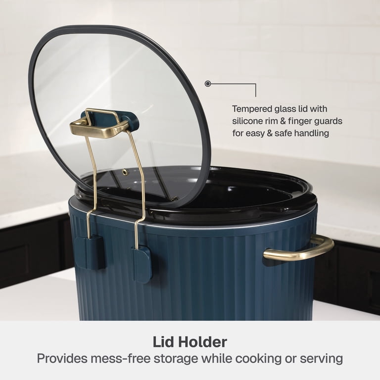 Thyme & Table 6-Quart Programmable Slow Cooker, Atlantic Blue photo 6