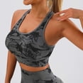 thumbnail image 3 of Xunmmm Womens Yoga Bra Tie Dye Print Yoga Tank Top With In Bra Sculpting Outerwear For Fitness & Sports Wear, 3 of 3