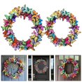 thumbnail image 4 of Butterfly Wreath Butterfly Wreath Excellent Decoration Sturdy And Durable 25cm/9.8in Smile Home, 4 of 8