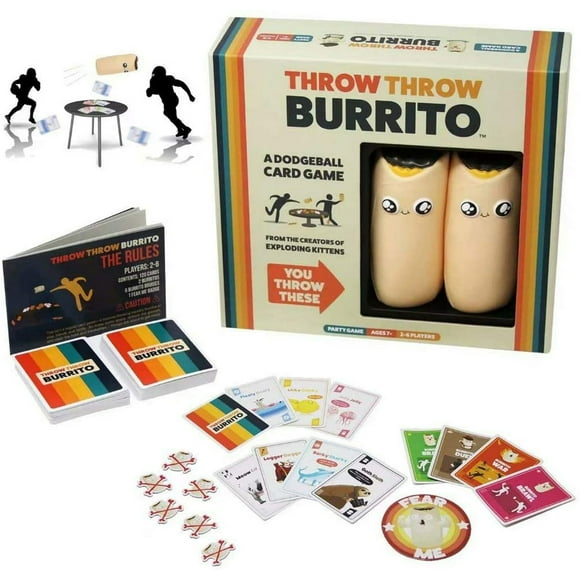 Throw Throw Burrito Game Popular Funny Competitive Card Game Friends Peopleball Games Fight Cards Funny Paper Family Games For Kids Adults Teen Party Christmas Gifts
