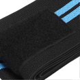 thumbnail image 2 of Genouillère de sport réglable à compression pour l'entraînement des jambes en haltérophilie (noir et bleu), 2 of 4