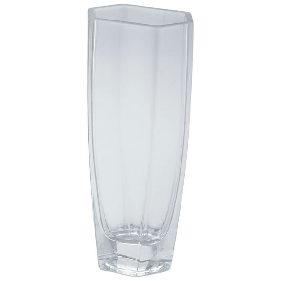 CC Home Furnishings 10" Clear Hand Blown Glass Tabletop Vase