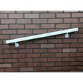 thumbnail image 2 of Aluminum Handrail Direct AHR Aluminum Wall Handrail w/ Mounts (8' Length,Gloss White) USA Made, 2 of 5