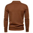 thumbnail image 3 of TAGOLD Men Fall Winter Sweater Tops,Men's Solid Color Stand Up Collar Pullover Long Sleeved Loose Base Shirt Top Sweater Stand-up Collar Sweater, 3 of 3