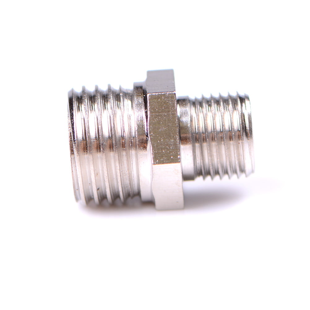 1/4'' BSP Male to 1/8'' BSP Male Airbrush Hose Adaptor Fitting Connector 