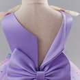 thumbnail image 5 of IDOPIP Toddler Baby Girls Shiny Butterfly Tutu Dress 3D Butterfly Princess Birthday Party Pageant Flower Girl Wedding V-Backless Dresses Photography Wedding Cake Crush 2-3 Years, 5 of 8
