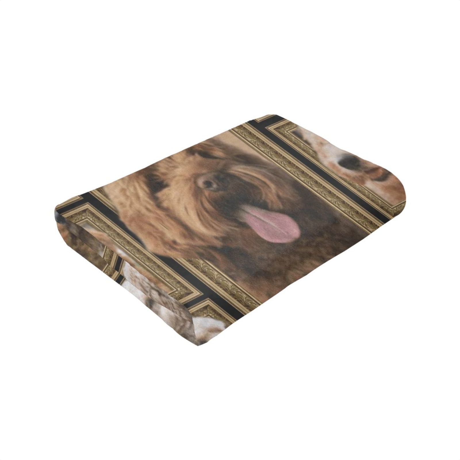 Wijzvio Abradoodle Dog Throw Blanket Soft Fuzzy Fleece Blanket For Couch Bed Living Room Decoration 50"X40"