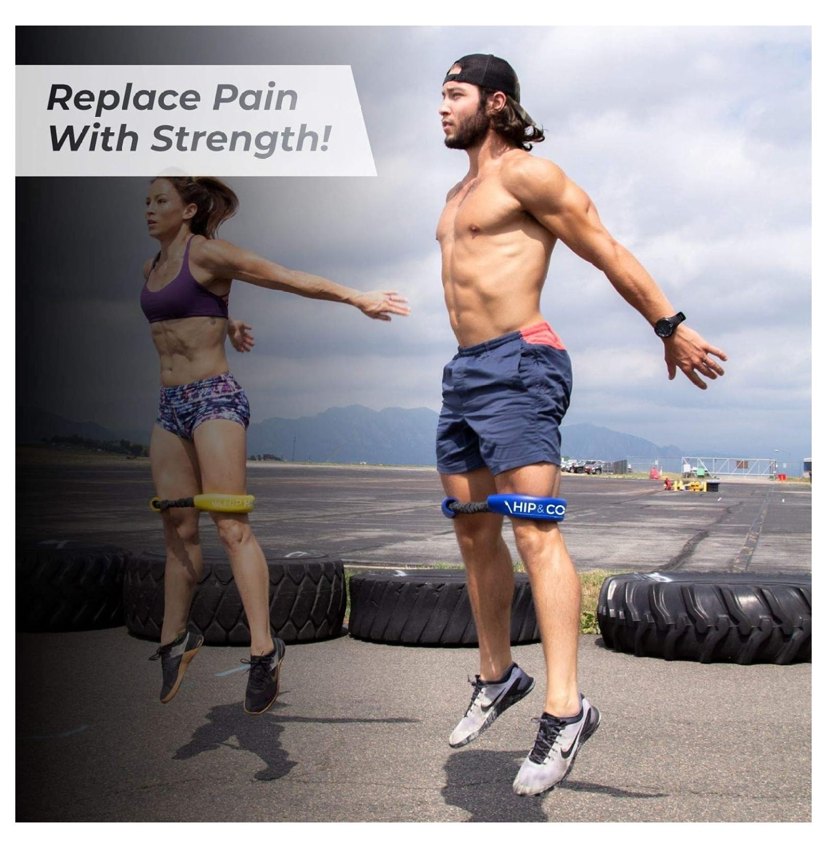 Resistance Bands for Women - Hip & Glute Bands Loop for Legs and Butt - Home Workout Bands for Strengthening, Physical Therapy & Pain Relief - Includes Exercise Guide