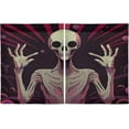 thumbnail image 2 of FREEAMG 36 Inch Length Kitchen Curtains Alien 2 Panels Half Window Sheer Curtains Rod Pocket Farmhouse Short Drapes for Bathroom Cafe Basement, 2 of 7