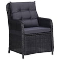 thumbnail image 5 of vidaXL 5 Piece Garden Dining Set Black, 5 of 5