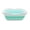 White/Lake Green, variant on SAMMART SAMMART 9.2L (2.37Gallon) Collapsible Tub with Handle - Portable Outdoor Picnic Basket / Crater - Foldable Shopping Bag - Space Saving Storage Container