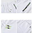 thumbnail image 3 of Tyhengta Mens Shorts Casual Sports Drawstring Zipper Pockets Elastic Waist White 34, 3 of 8
