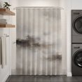 thumbnail image 2 of Grey Brown Shower Curtain - Water Repellent Fabric Shower Curtains Washable, Retro Country Abstract Ombre Aesthetic Decorative Polyester Cloth Bathroom Curtains Modern Bath Decor 72"x84", 2 of 8